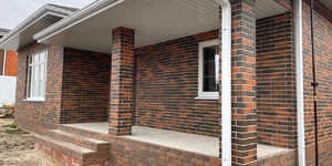 Клинкерный кирпич ЛСР "Ричмонд" красный флэшинг, Винтаж, 0.7НФ 2