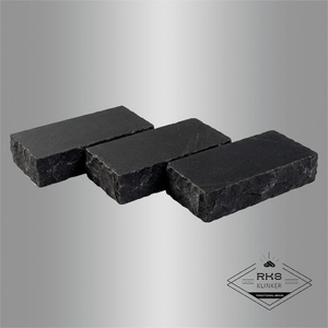 Брусчатка из известняка RKS Slate Belgian Black 200x100x40 мм