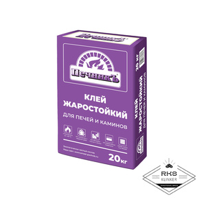 Клей жаростойкий для печей и каминов Печникъ, 20 кг