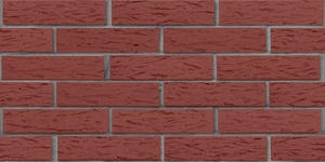 Кирпич облицовочный ЛСР, Винный, Рустик, 1НФ на сером шве