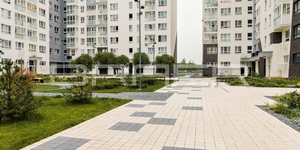 Тротуарная плитка Браер Лувр (белый,серый) Коммунарка, ЖК Белые Ночи (3)