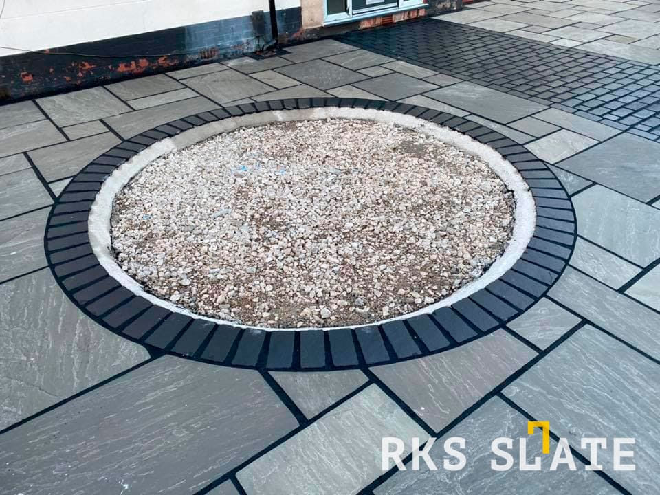 Брусчатка из известняка RKS Slate Belgian Black 200x100x40 мм 5
