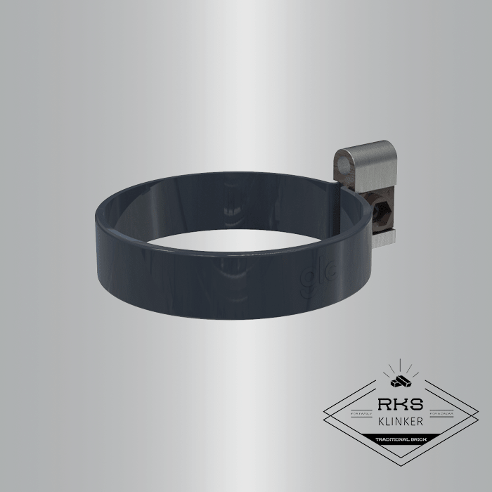 Хомут трубы GLC PVC, RAL 7024 в Саратове