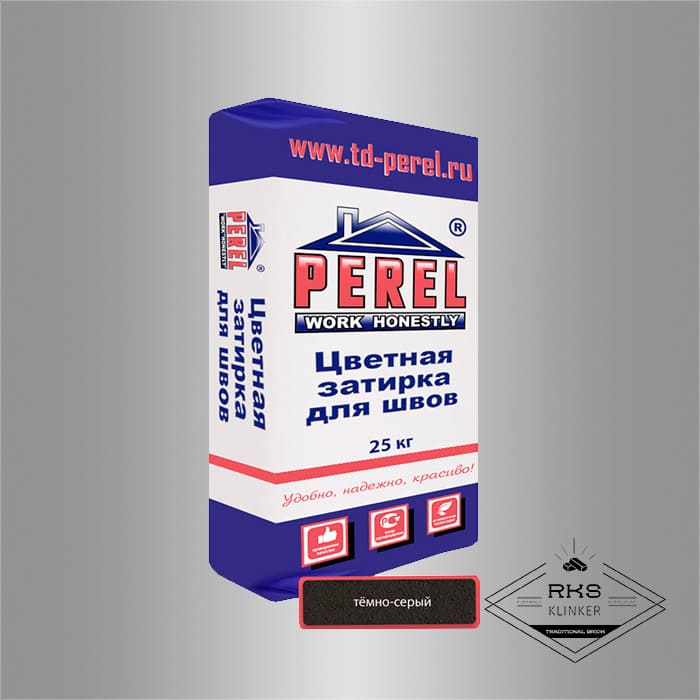 Зимняя затирочная смесь Perel RL 15/тёмно-серая в Саратове