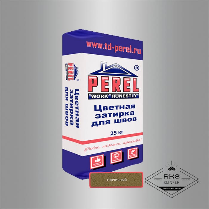 Зимняя затирочная смесь Perel RL 36/горчичная в Саратове