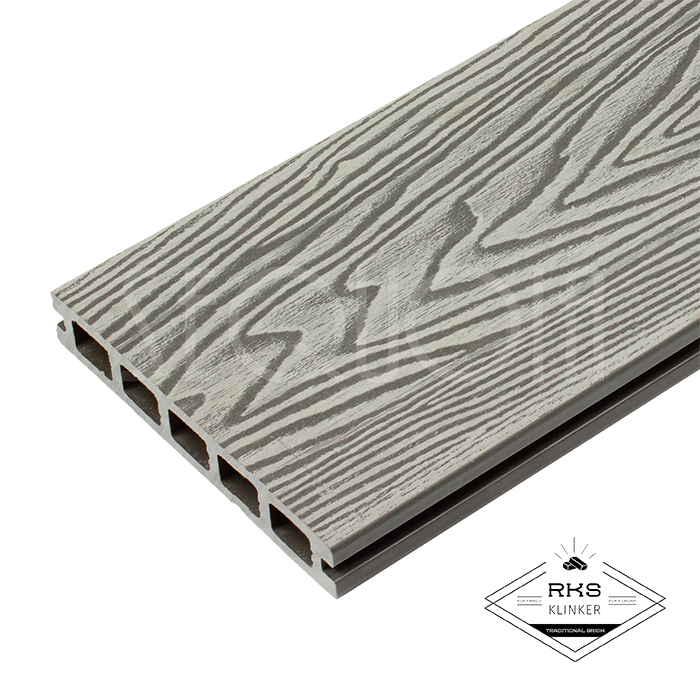 Террасная доска из ДПК SEQUOIA®, DUAL 3D WOOD, Grey, 146x24x3000 мм в Саратове