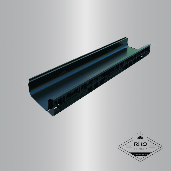 Лоток водоотводный PolyMax Basic пластиковый DN200, H80 в Саратове