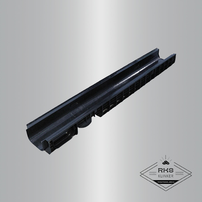 Лоток водоотводный PolyMax Basic пластиковый DN100, H80 в Саратове