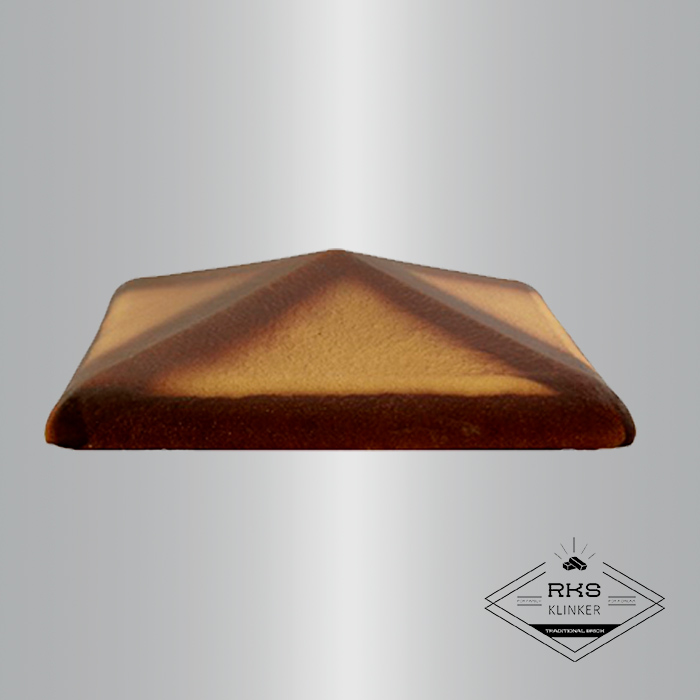 Клинкерный колпак на столб ZG Clinker, С42 425х425 мм, жёлтый тушевой в Саратове
