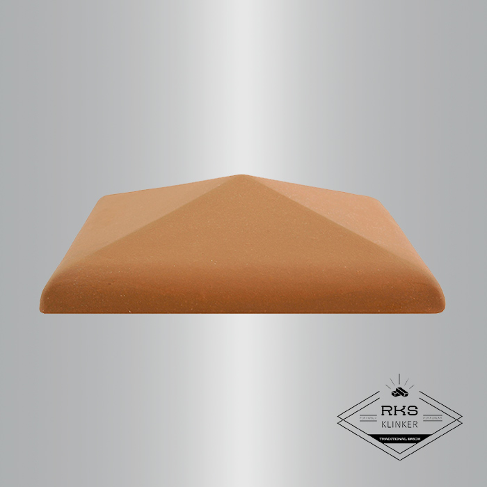 Клинкерный колпак на столб ZG Clinker, С42 425х425 мм, красный в Саратове