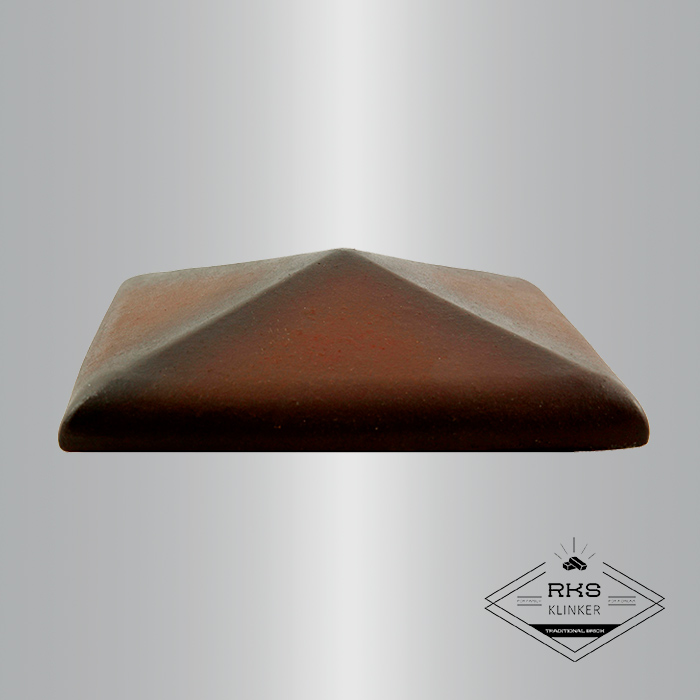 Клинкерный колпак на столб ZG Clinker, С42 425х425 мм, ольха в Саратове