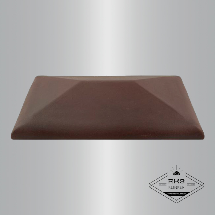 Клинкерный колпак на столб ZG Clinker, СР 300х425 мм, вишнёвый в Саратове