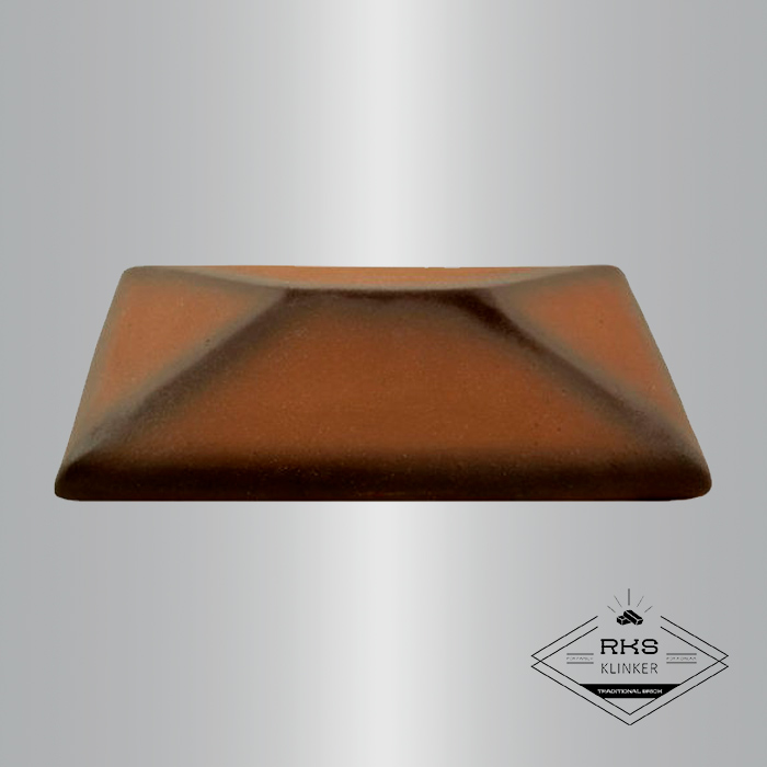 Клинкерный колпак на столб ZG Clinker, СР 300х425 мм, каштановый в Саратове
