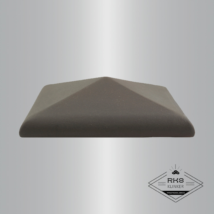 Клинкерный колпак на столб ZG Clinker, С42 425х425 мм, графит в Саратове