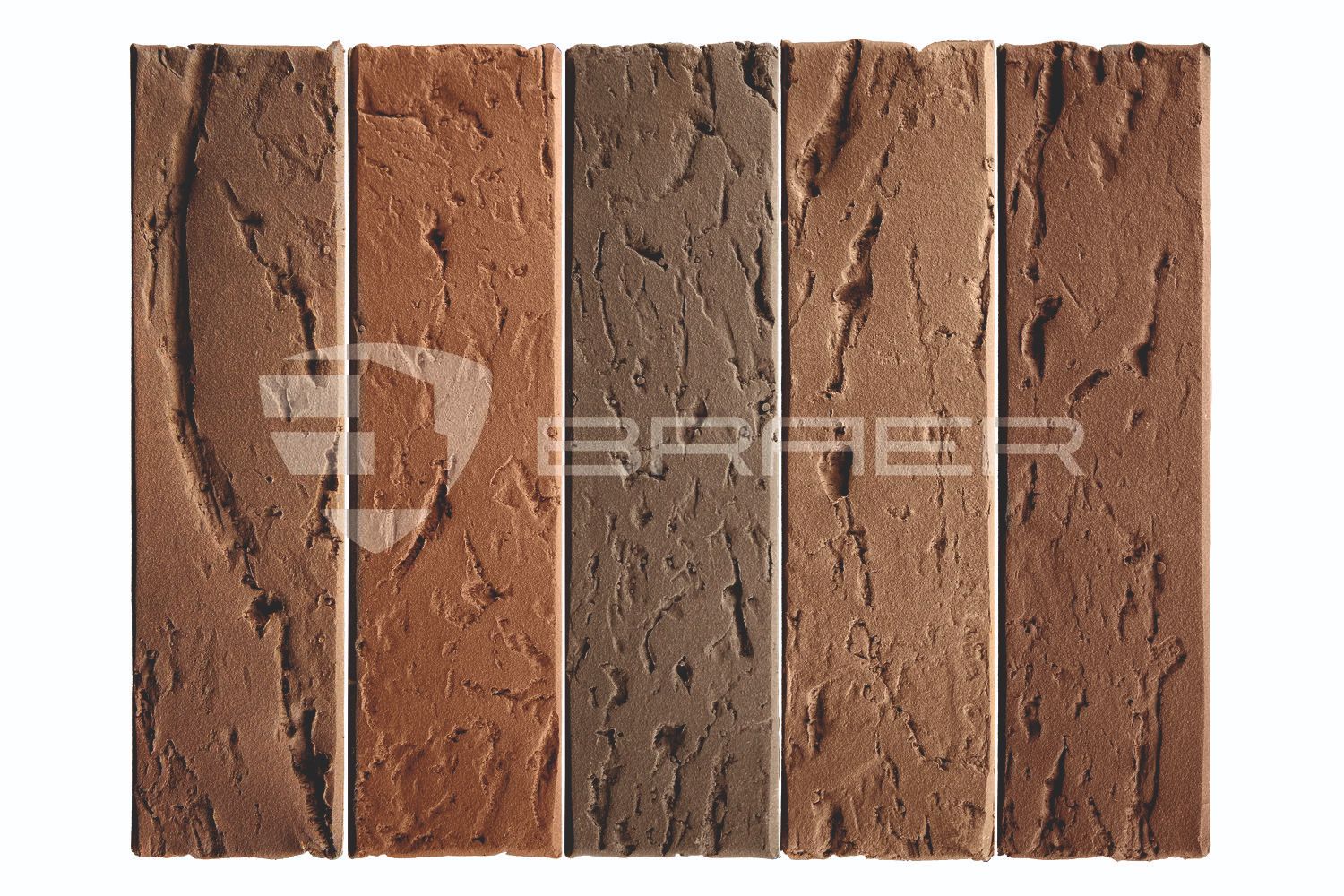 Облицовочный кирпич BRAER MAX, Кора дуба, М200, 1 НФ в Саратове