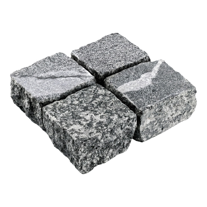 Гранитная брусчатка Snow Obsidian, Карандаш, 100x100 мм в Саратове