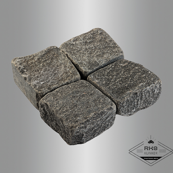 Гранитная брусчатка Габбро, Галтованная, 100x100x50 мм в Саратове