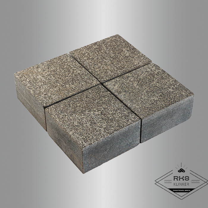Гранитная брусчатка Габбро, Пилено-колотая, 100x100x30 мм в Саратове