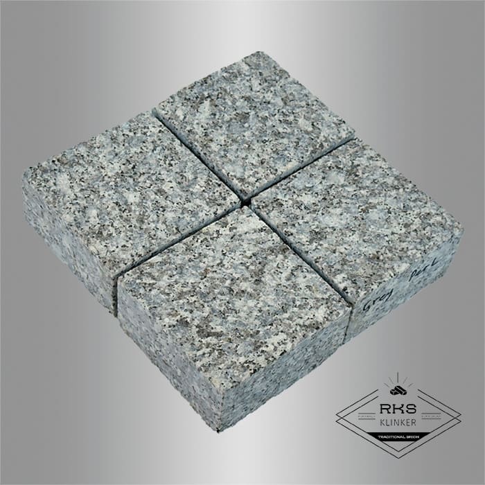 Гранитная брусчатка Grey Pearl, Пиленая, 100x100 мм в Саратове