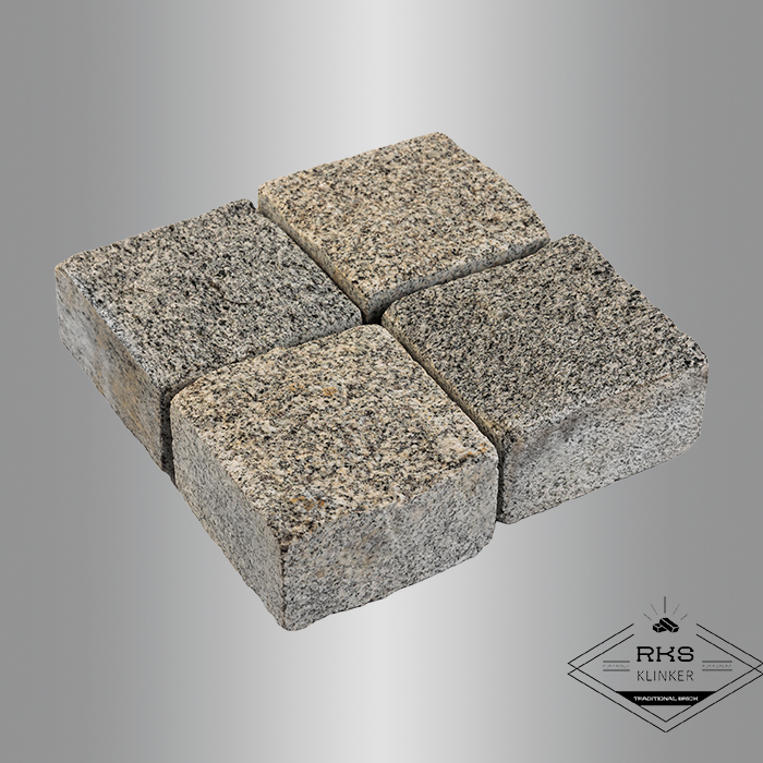 Гранитная брусчатка Исетское, Колотая, 100x100x50 мм в Саратове