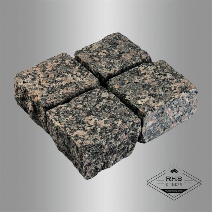 Гранитная брусчатка Малыгинский, Колотая, 100х100 мм в Саратове