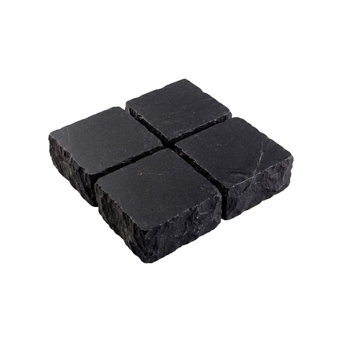 Брусчатка из известняка RKS Slate Belgian Black 100x100x30 мм в Саратове