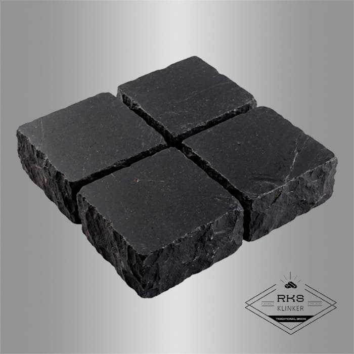 Брусчатка из известняка RKS Slate Belgian Black 100x100x30 мм в Саратове