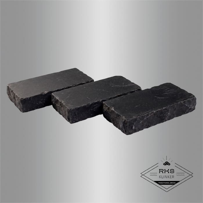 Брусчатка из известняка RKS Slate Belgian Black 200x100x20 мм в Саратове