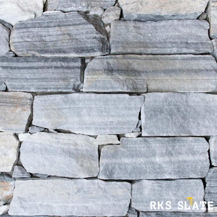 Фасадный облицовочный камень Cloudy Grey Quartz Strips в Саратове