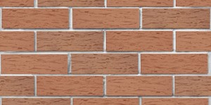 Кирпич облицовочный ЛСР, Светло-коричневый, Рустик, 1НФ на белом шве