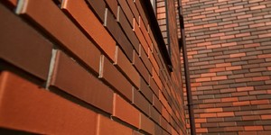 Клинкерный кирпич ЛСР Лондон красный, Гладкий посмотреть кладку (5)