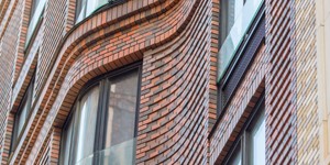 Фото 3D фасада из кирпича ЛСР Красный флэш Гладкий (1)