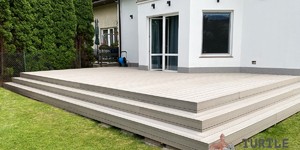 Террасная доска ДПК Turtle Shell French Oak Co-Extrusion (терраса, ступени) 2