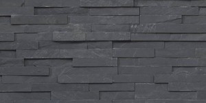 Декоративный камень в интерьере фото 3D панели RKS SLATE Сланец Black Slate купить натуральный камень (7)