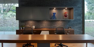 Каменные стены в интерьере, на фото 3D панели RKS SLATE Кварцит Black Quartz купить (1)